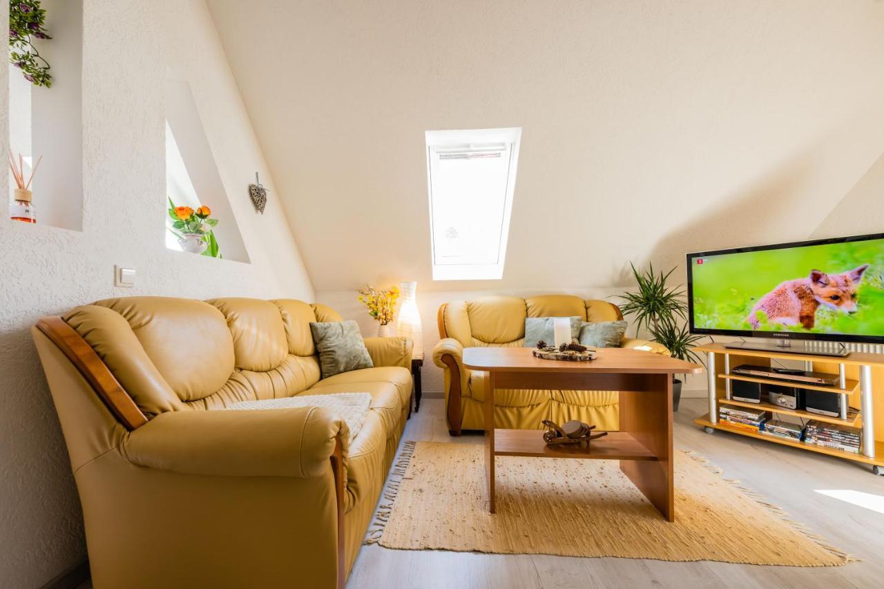 Waldblickwohnung Mit Schoener Terrasse Und Kamin Sebnitz Kültér fotó