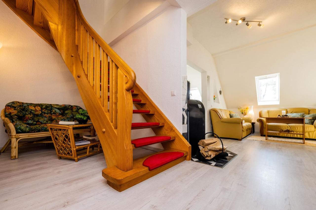 Waldblickwohnung Mit Schoener Terrasse Und Kamin Sebnitz Kültér fotó